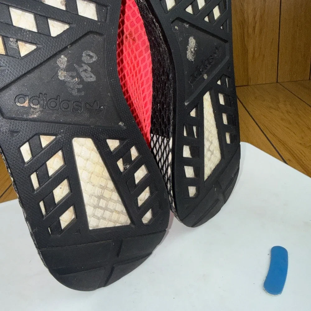 Adidas Deerupt Runner Solar‎ Red Bright Crimson Sneakers B41769 Mens 13